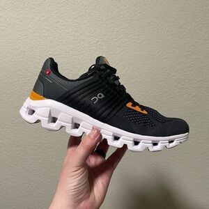 ON Running Black and Orange Sneakers